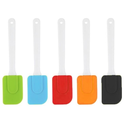 Bộ thìa silicone FDA có tay cầm bằng nhựa tùy chỉnh màu patone có sẵn
