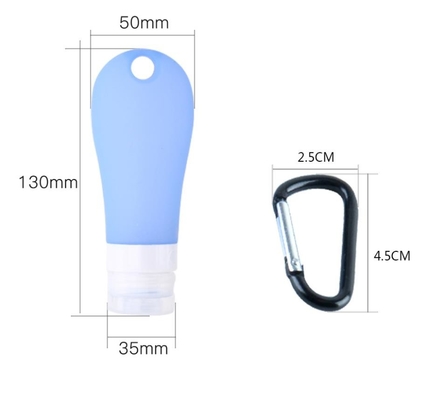Mini Leak Proof Silicone Travel Đóng gói Lọ Máy bay nhẹ Mang