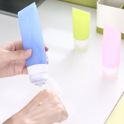 Lotion bơm lại Silicone đóng gói du lịch, chai silicone vệ sinh bền
