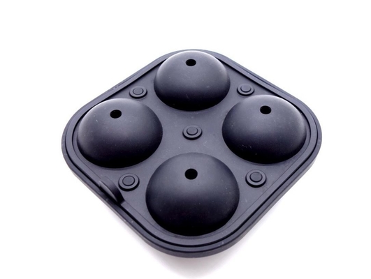 Big Bourbon Cocktail Silicone Ice Ball Mold, Sphere Ice Mold 4 Cavity