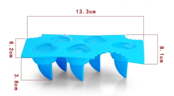 OEM Bourbon Hình cầu Ice Cube Tray Logg Có thể in 5 khoang Có thể tùy chỉnh