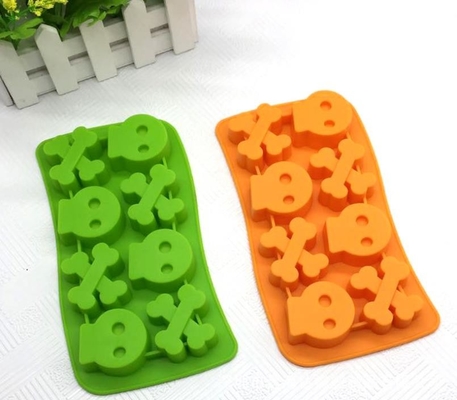 Sáng tạo Silicone Ice Cube Khuôn Halloween Hình dạng khác nhau Máy rửa chén an toàn
