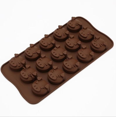 Animal nhựa Silicone Chocolate Khuôn Công cụ Chịu nhiệt Chuyên nghiệp