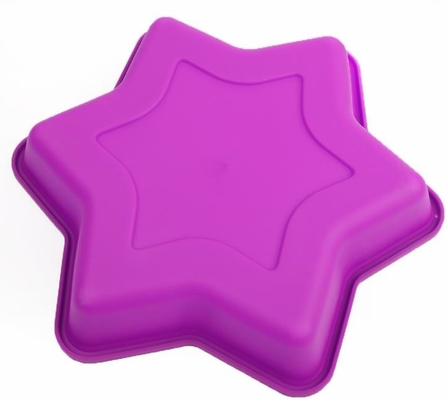 Khay nướng thực phẩm cấp silicone, khuôn silicon làm bánh Hexagram Thiết kế tùy chỉnh