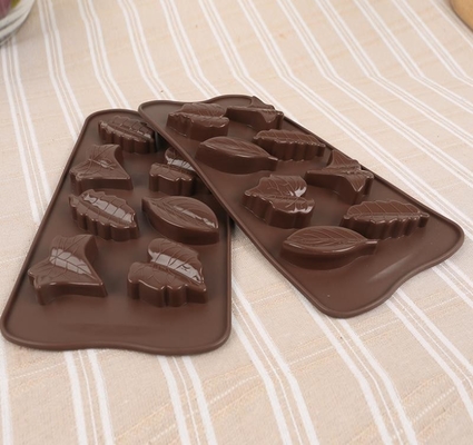 3d Custom Hard Leaf Silicone Candy Mold 8 Khoang Trọng lượng nhẹ Dễ dàng vệ sinh