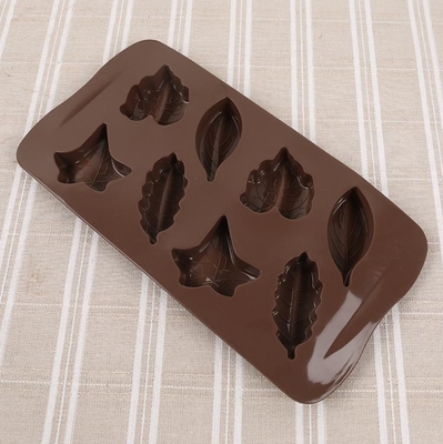 3d Custom Hard Leaf Silicone Candy Mold 8 Khoang Trọng lượng nhẹ Dễ dàng vệ sinh