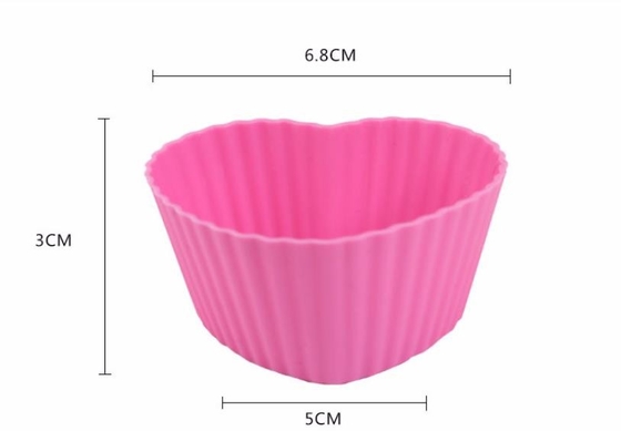 Muffin đầy màu sắc Muffin Muffin Cup Khay Chống vi khuẩn 6.8 * 5 * 3cm