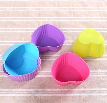 Muffin đầy màu sắc Muffin Muffin Cup Khay Chống vi khuẩn 6.8 * 5 * 3cm