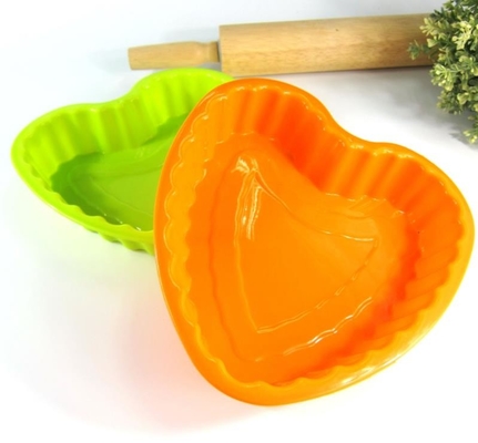 Lò nướng bánh silicone khuôn, khuôn silicon nấu ăn hình trái tim linh hoạt