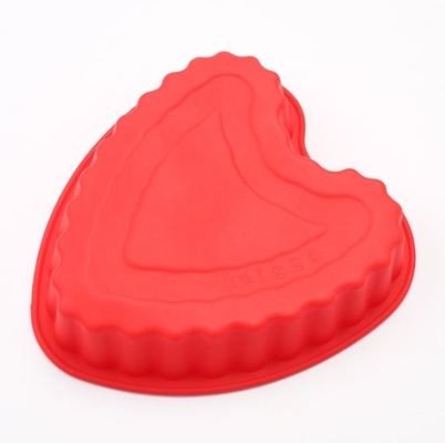 Lò nướng bánh silicone khuôn, khuôn silicon nấu ăn hình trái tim linh hoạt
