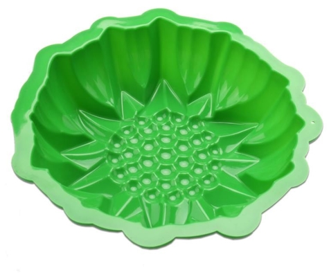 Bánh cupcake Silicone Silicone Ba chiều Tự làm 8 inch Màu xanh lá cây