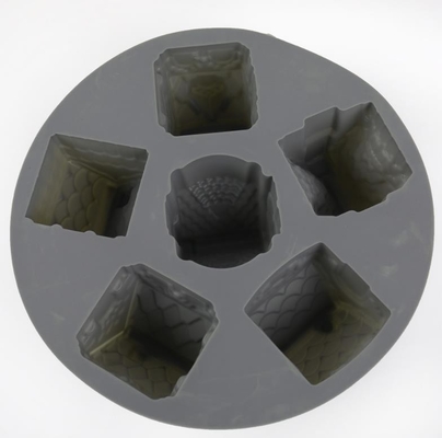 Khuôn silicone nhiệt độ cao 6 lỗ nhỏ có thể tái sử dụng có thể giặt được