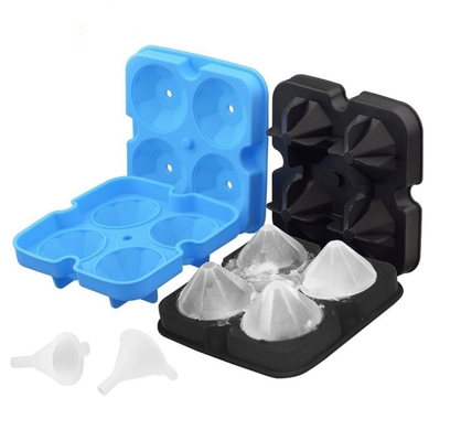 Khuôn viên đá 3D Silicone Diamond Ice 12 * 12 * 3.8CM cho đồ uống