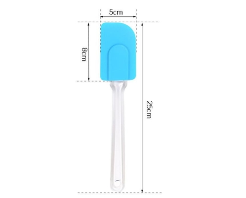 Angled Small Cookie Silicone Spoon Spatula Công cụ nấu ăn thực tế
