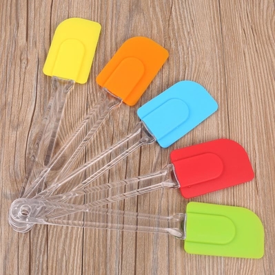 Angled Small Cookie Silicone Spoon Spatula Công cụ nấu ăn thực tế