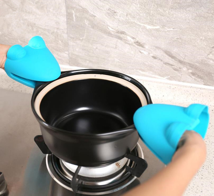 Găng tay Bule Silicone 10,5 * 10,5cm Tương thích phổ quát Dễ đeo