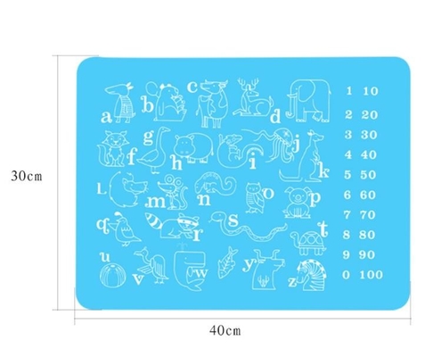 Sản phẩm silicon in động vật, trẻ em Silicone placemat cho trẻ mới biết đi