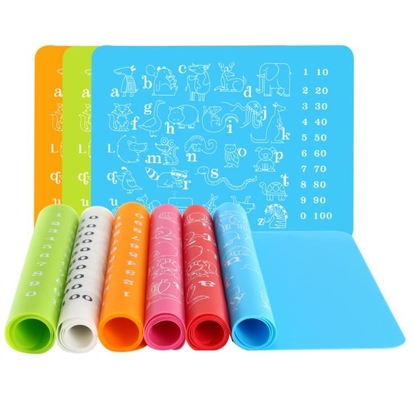 Sản phẩm silicon in động vật, trẻ em Silicone placemat cho trẻ mới biết đi