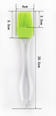 Kích thước lớn Xử lý nhựa trong suốt Thực phẩm Lớp Silicone Baking Brush
