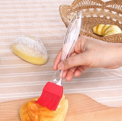 Kích thước lớn Xử lý nhựa trong suốt Thực phẩm Lớp Silicone Baking Brush