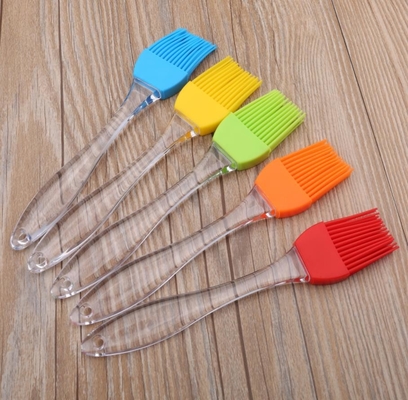 Kích thước nhỏ Xử lý nhựa trong suốt Thực phẩm Lớp Silicone Baking Brush