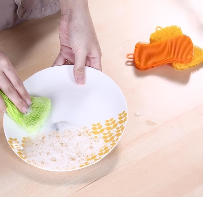 Xà phòng hình dạng thực phẩm Lớp rửa silicone để làm sạch bát đĩa và trái cây