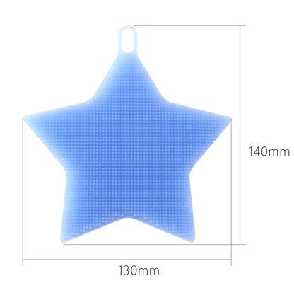 Bàn chải rửa thực phẩm cấp silicone Hình ngôi sao để làm sạch bát đĩa và trái cây