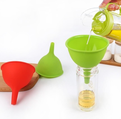 Kích thước lớn Phễu thực phẩm Cấp tiêu chuẩn Dầu silicon Dụng cụ nhà bếp