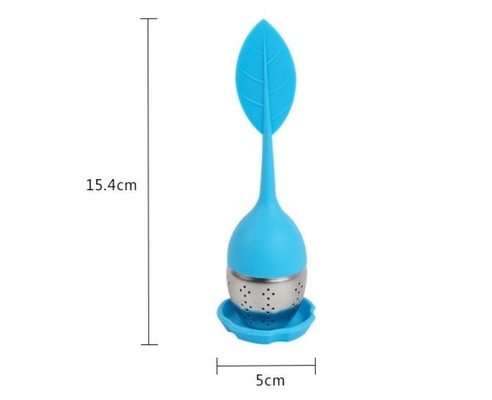 BAP miễn phí trà infuser Dễ thương silicone trà infuser hình lá FDA silicone