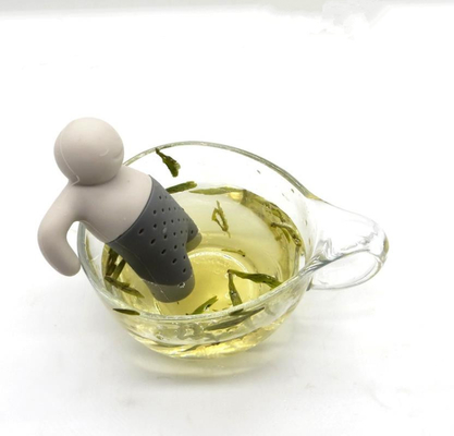 BPA Free Mr Tea Máy pha trà Silicone tiêu chuẩn FDA Người đàn ông với gói hộp có sẵn
