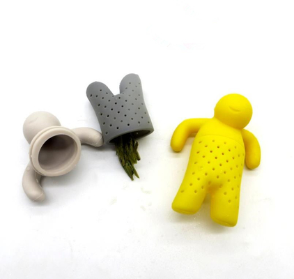 BPA Free Mr Tea Máy pha trà Silicone tiêu chuẩn FDA Người đàn ông với gói hộp có sẵn