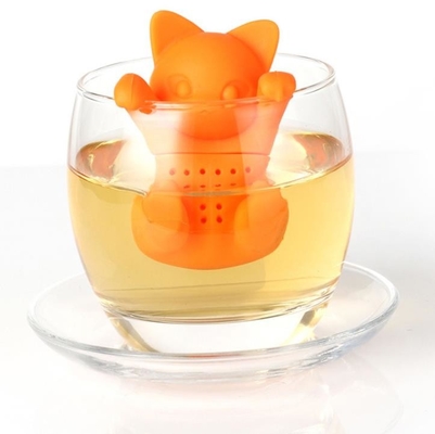 Orange Cat Thực phẩm Lớp an toàn Trà Silicone Lọc BPR Free