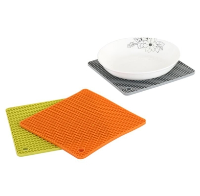Dụng cụ nhà bếp bằng silicon tổ ong nhỏ mạ 18,2 * 18,2 * 0,6cm cho bé