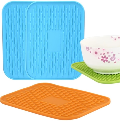 Dụng cụ nhà bếp bằng silicon hình chữ nhật, thực phẩm silicone cho bé Mat cách nhiệt