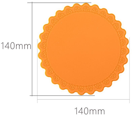 Sản phẩm nấu ăn không dính Silicone Kích thước trung bình Cup Mat Hoa hồng Phong cách