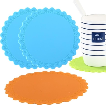 Sản phẩm nấu ăn không dính Silicone Kích thước trung bình Cup Mat Hoa hồng Phong cách