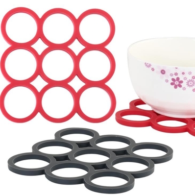 Dụng cụ nấu nướng tráng silicon vuông 9 lỗ Bàn bảo vệ