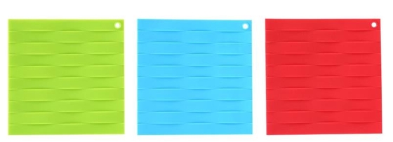Bộ dụng cụ silicon Wovened Bộ phụ kiện nấu ăn đầy màu sắc mềm dẻo