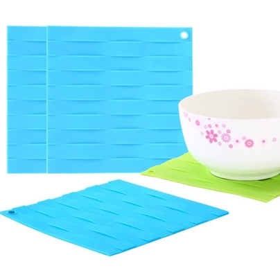 Bộ dụng cụ silicon Wovened Bộ phụ kiện nấu ăn đầy màu sắc mềm dẻo