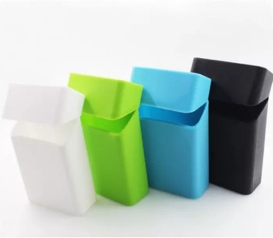 Tùy chỉnh in bao thuốc lá Bao gồm hộp thuốc lá Silicone trường hợp silicone ưa thích