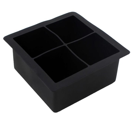 4 cái Silicone Ice Cube Khuôn Logo in ấn tùy chỉnh và logo in nổi tùy chỉnh