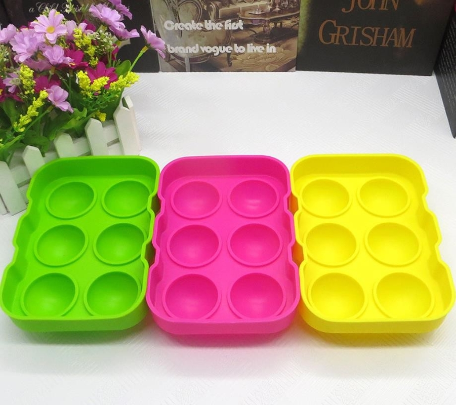 Khuôn làm bóng bằng đá màu Colorfull, Máy làm đá viên silicon FDA 18 * 12.5 * 4.8cm